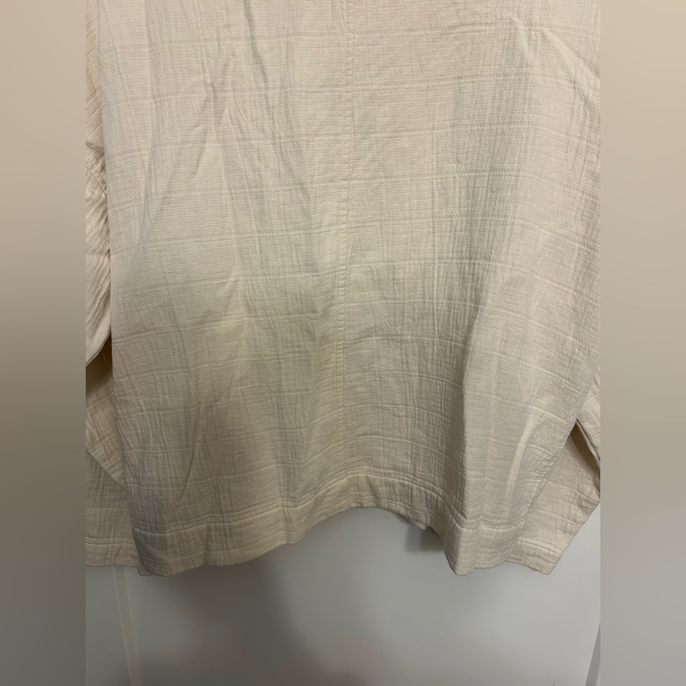 Eileen Fisher Mandarin Collar Channel Snap Jacket - Picture 9 of 11